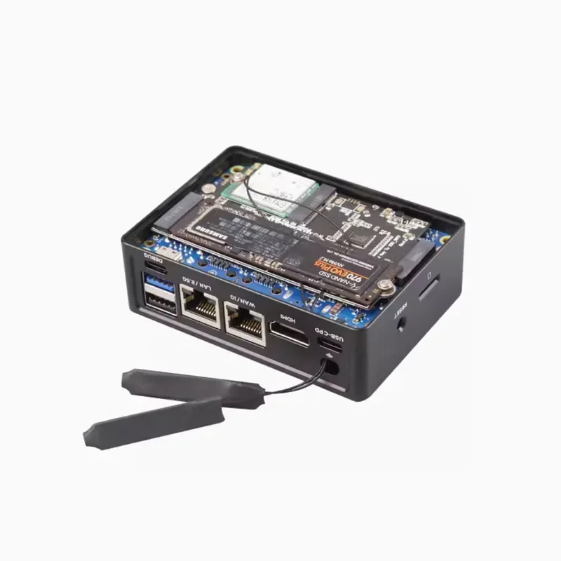 Imagem -04 - Nanopi R5s Dedicado Nvme Ssd e Wifi7 Board Mt7921k M.2 Debian Ax200 Rtl8822ce