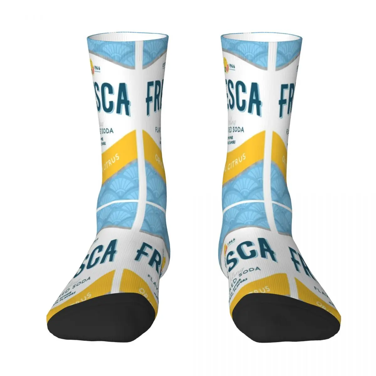 

Fresca Grapefruit Soda Fashion Funny Men Socks Stitch Long Socks Couples Sock Personality Size37-45