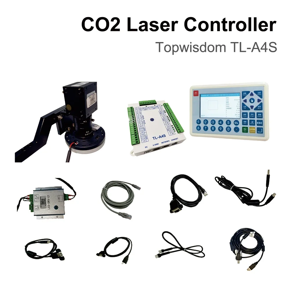 USGO CO2 Laser Topwisdom TL-A4S Controller 4 Axes Motion Control Rotary Cutting Carving for Co2 Laser Engraving Cutting