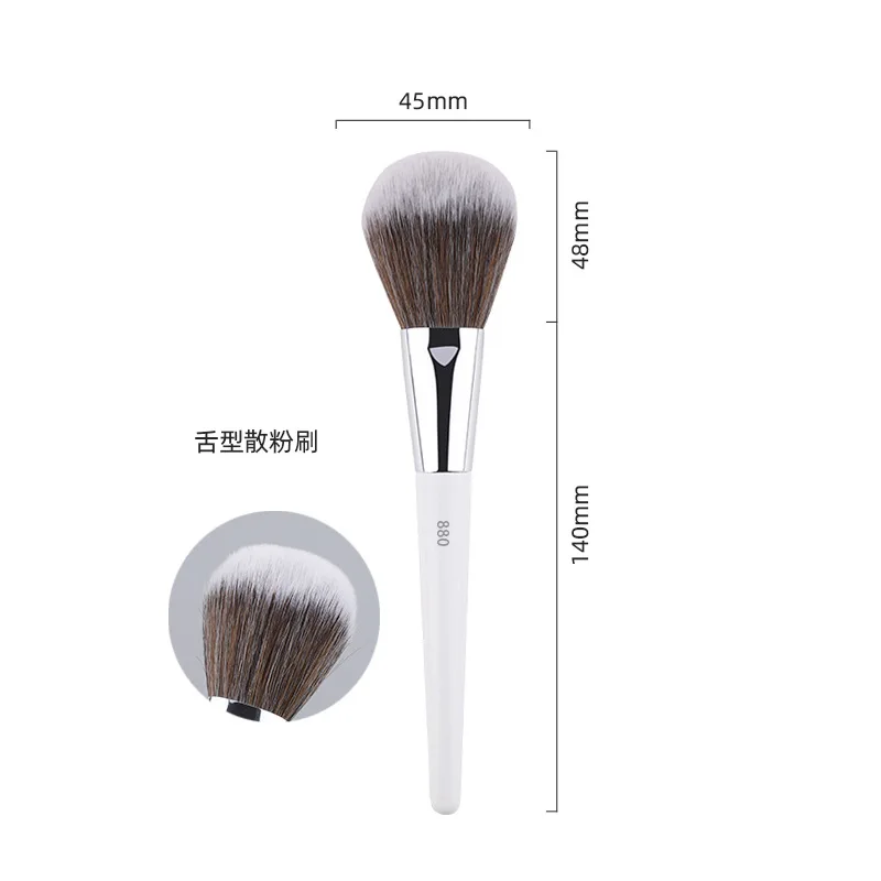 1pc White Powder Makeup Brushes 3D Liquid Foundation Base Make up Brush Eyeshadow blending Detail Face Eye Concealer Beauty tool