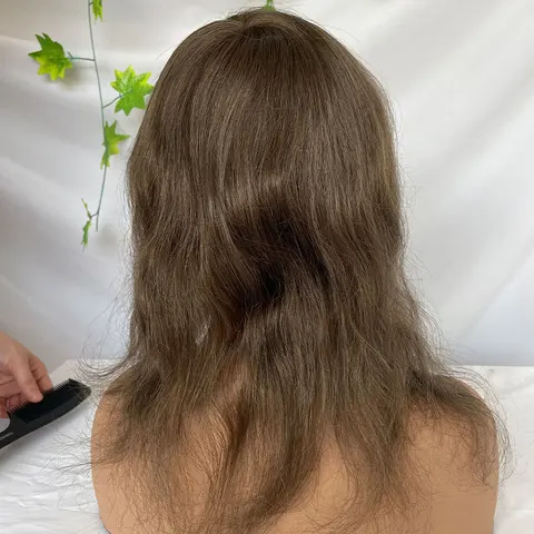 Натуральные волосы Eseewigs топпер 12 дюймов коричневый 4 шт
