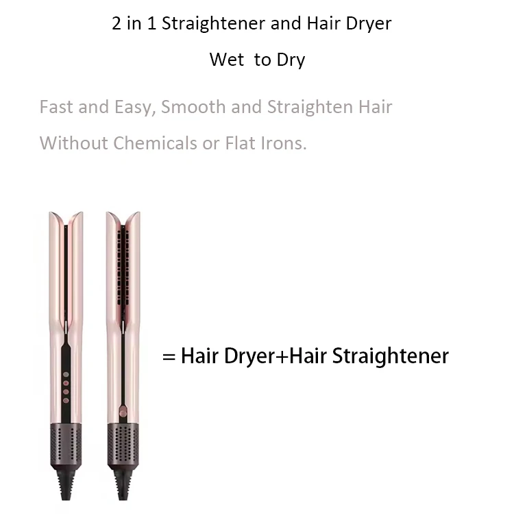 High Speed BLDC Negative Ion LCD Display 1300W Hot Air Straightener Wet/Dry Fast Drying Electric for Women