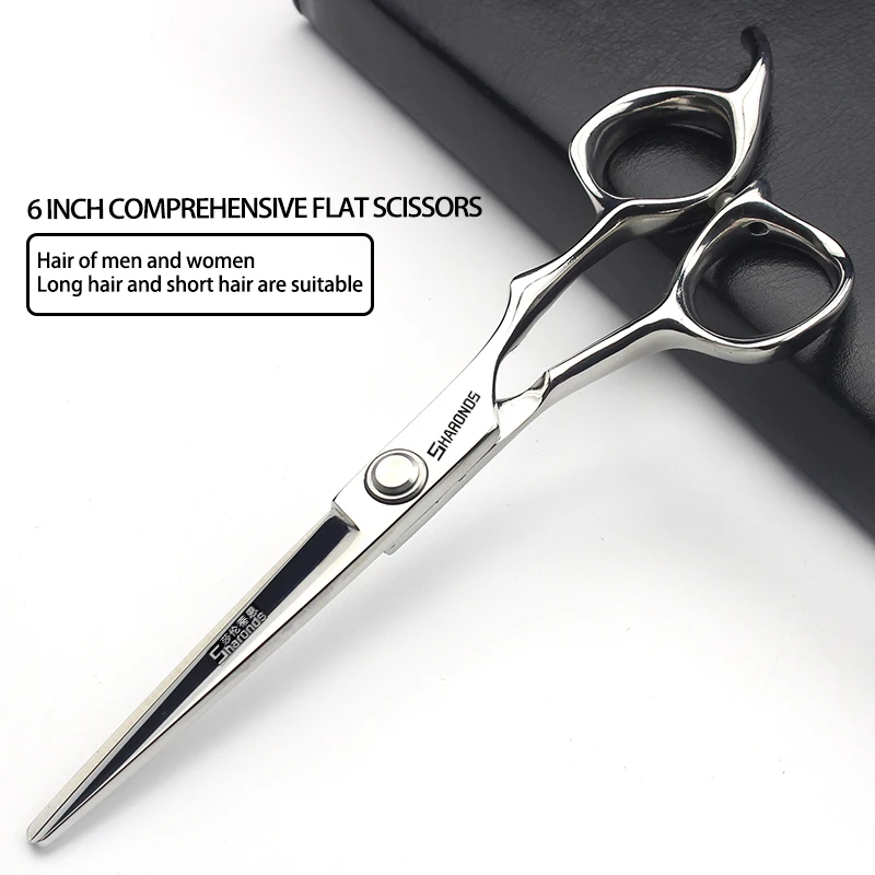 6-Zoll-Friseurschere mit Spezifikation, professionelle Friseurschere, Friseurschere-Set, flache, dünner werdende Haarschneidewerkzeuge – Detail 5