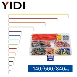 140/560/840pcs Electronic Diy Bread Circuit Board Jump Wire Test U Shape Solderless Prototype PCB Breadboard Jumper Cable Kit