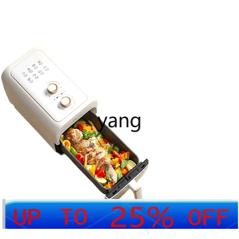 cx  New Homehold Large Capacity Electric Oven 6L Visual Integrated Multifunctional Air Fryer