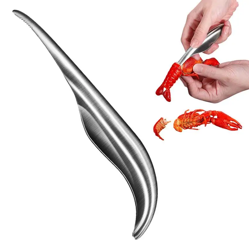 Stainless Steel Seafood Peeler Portable Home Use Shrimp Deveiner Tools Gadget For Shrimp Lovers Chefs Restaurant  home use