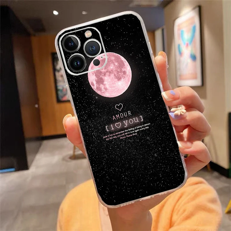 

Phone Case For iphone 17 Air 17 16 Pro Max 15 14 13 Pro Max 15 16 Pro 15Plus Space Astronaut Star Moon