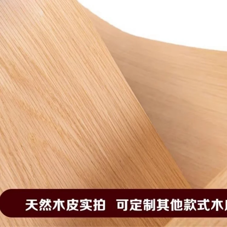 0.2-0.25mm Natural Thin Wood Veneer Roll White Oak Black Walnut Ebony Furniture Decorative Surface Board Panel Veener