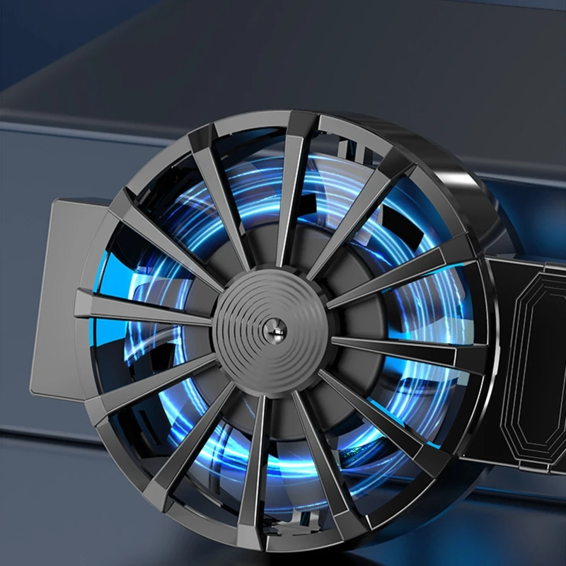 Dropship Cellphone Cooler Mobile Game Portable Cooler Cooling Fan USB Powered Heat Sink Suitable for 4 to 6.7in Smartphones