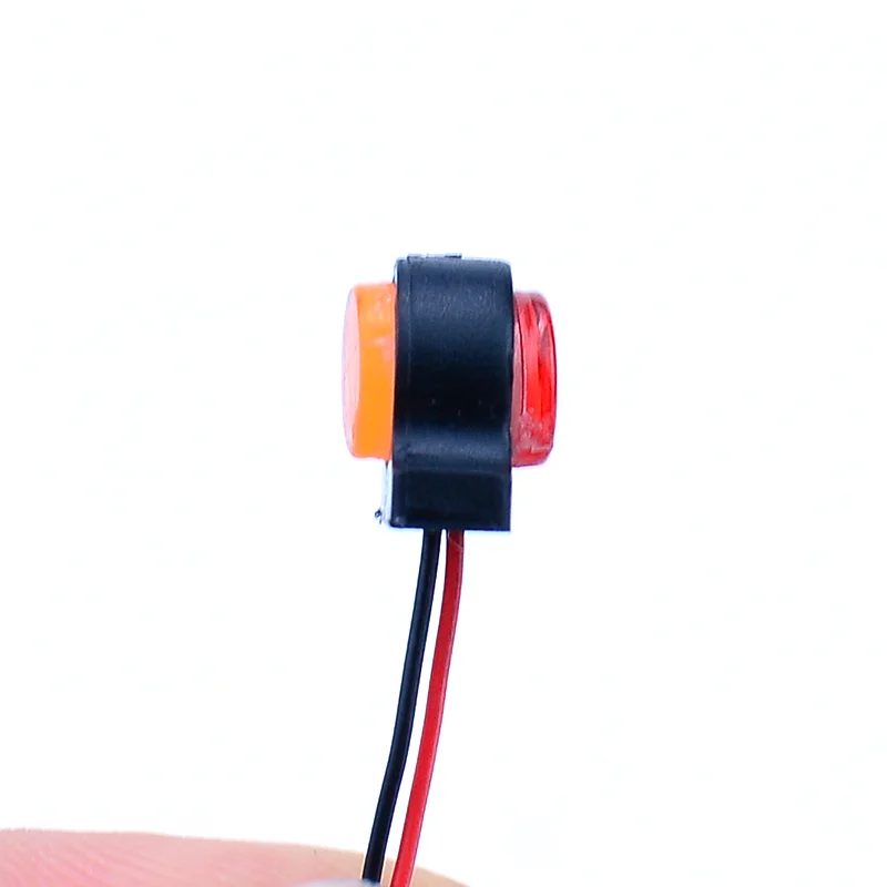 2pcs LED 2 색 위치 조명 사이드 램프 1/14 Tamiya RC 덤프 트럭 티퍼 SCANIA 770S VOLVO BENZ MAN TGX Car 장식