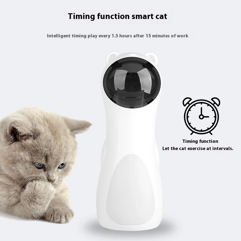 

Pet Cat Laser Toy Intelligent Timed Teasing Cat Automatic Rotating Laser Pet Teasing Toy Cat Toys