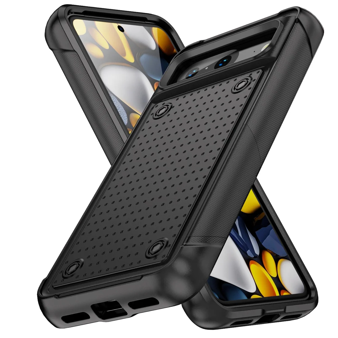 Capa de telefone Pixel 8 Pro, à prova de choque, elegante, durável, resistente, fina, capa protetora com suporte para Google Pixel 8/8A