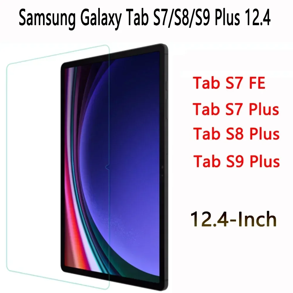 Закаленное стекло для Samsung Galaxy Tab S7 FE S8 S9 Plus 12,4 X810 X800 X806 T970 T976B T730 T736B, защитная пленка для экрана планшета Закаленное стекло для Samsung Galaxy Tab S7 FE S8 S9 Plus 12,4 X810 X800 X806 T970 T976B T730 T736B, защитная пленка для экрана планшета