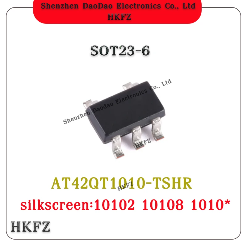 

5Pcs AT42QT1010-TSHR SOT-23-6 single-key capacitive touch controller chip IC new original