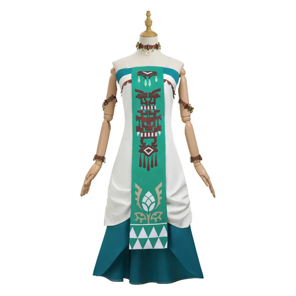 In Stock Anime Zelda Link Princess Cosplay Costume Wig Women Halloween Party Comic-con Role Playing Dress Outfits Gifts view 3