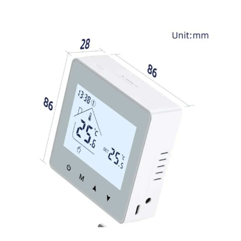 Tuya Smart Wireless Thermostat For Gas Boiler Room Heating RF Home Temperature Controller Programmable Thermostat(B) Easy To Use