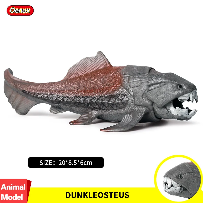 

Oenux Prehistoric Savage Dunkleosteus Terrelli Mouth Can Open Sea Life Fish Animal Action Figure Brinquedo Model Toy For Kids