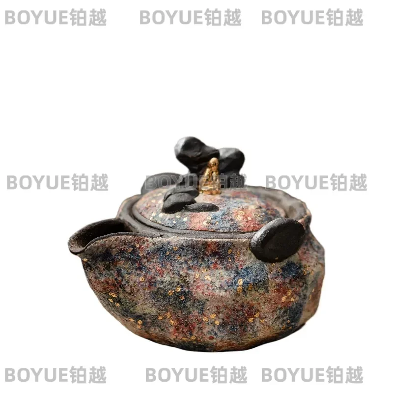 Retro Handmade Kung Fu Teapot Anti Scalding Single Serve Clay Pot Gift Box Packaging Traditional Chinese Tea Brewing Set