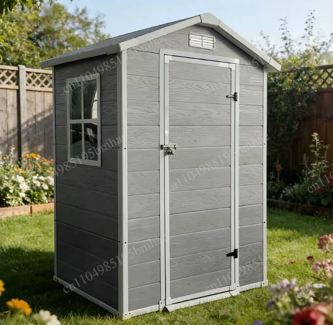 Indoor and outdoor PP storage shed, easy DIY installation, waterproof shed