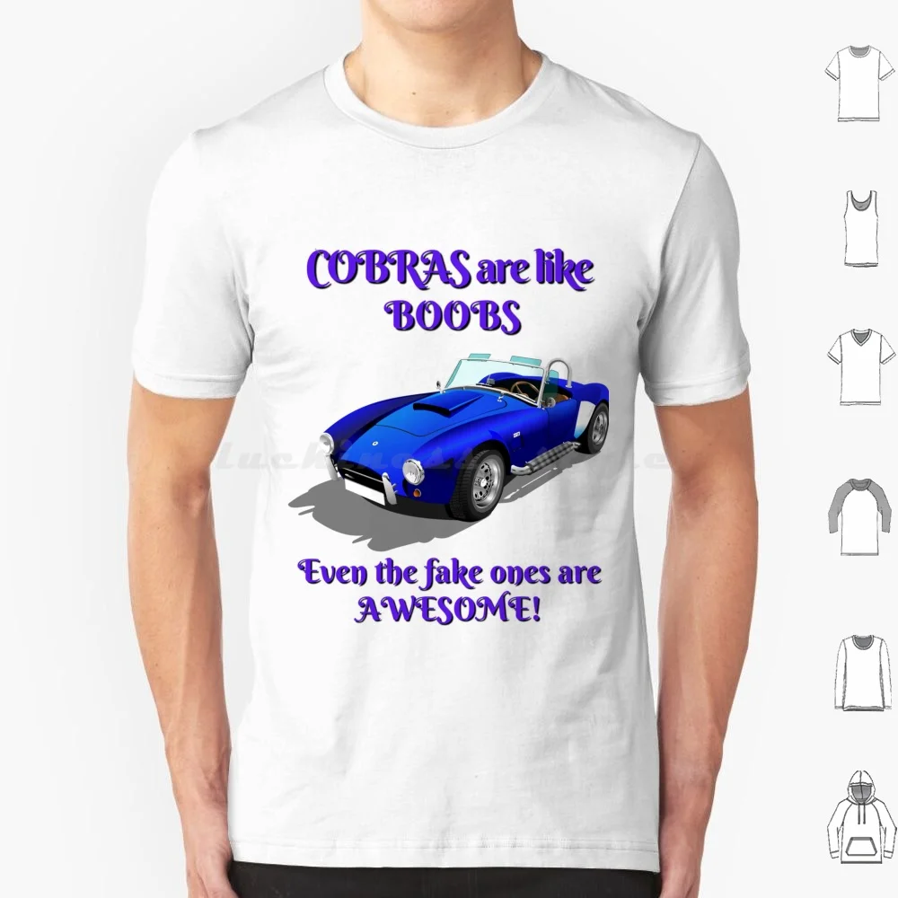 Classic And Boobs T Shirt Big Size 100% Cotton Car Vintage Shelby Cars Classic Car Classic Muscle Car Race Retro 427 Classic