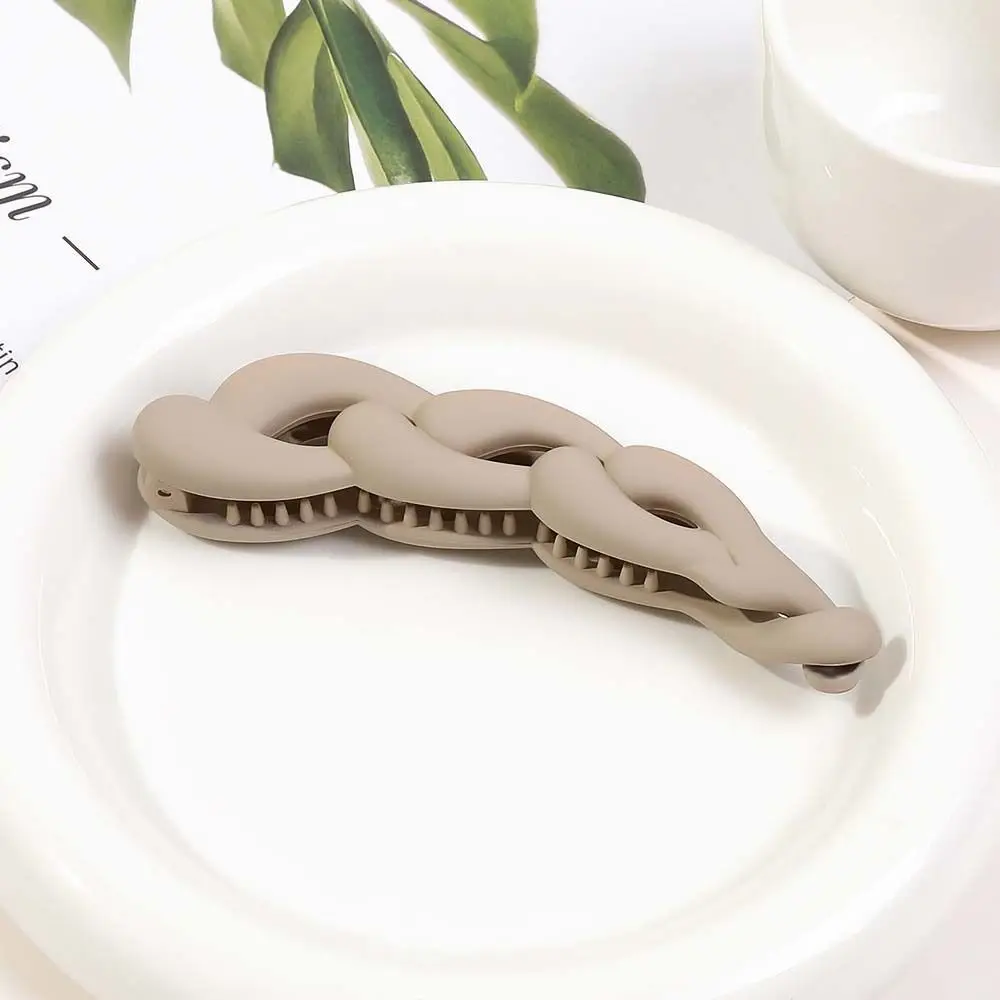 Simple Cross Plastic Banana Clip Frosted 10.5cm Hair Twist Hair Pin Solid Color Hair Claw Matte Hair Clip Crab Daily