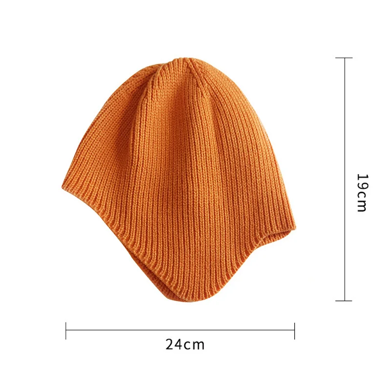 Bonnet tricoté pour bébé fille et garçon, couleur unie, accessoires à la mode, chapeau pour enfant de 1 à 5 ans