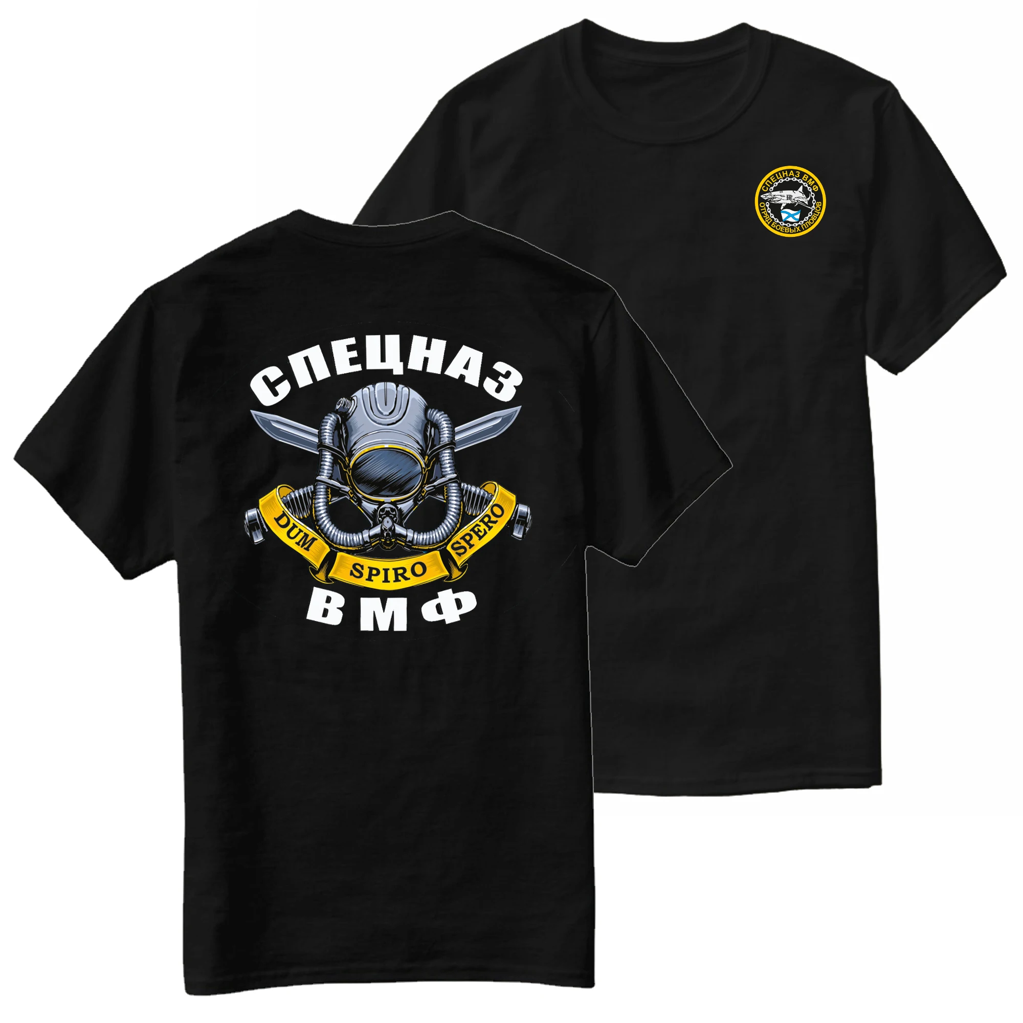 

Russian Navy Spetsnaz Special Forces Combat Diver T-Shirt 100% Cotton O-Neck Short Sleeve Summer Casual Mens T-shirt Streetwear