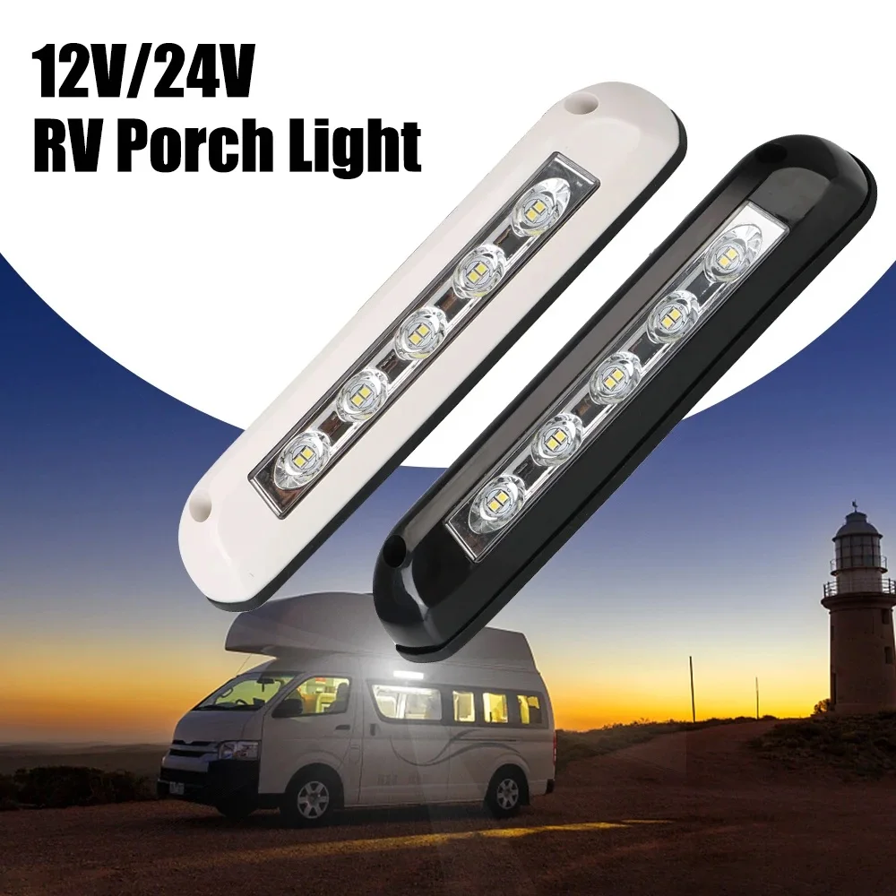12V/24V Waterproof RV LED Awning Light, Porch Lamp for Motorhome Caravan Camper Trailer Van