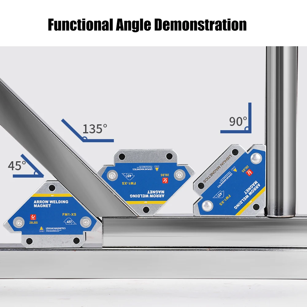 4pcs Magnetic Welding Holders Fixer 45° 90° 135° Multi-angle Solder Magnet Weld Fixer Positioner Welding Soldering Locator Tool