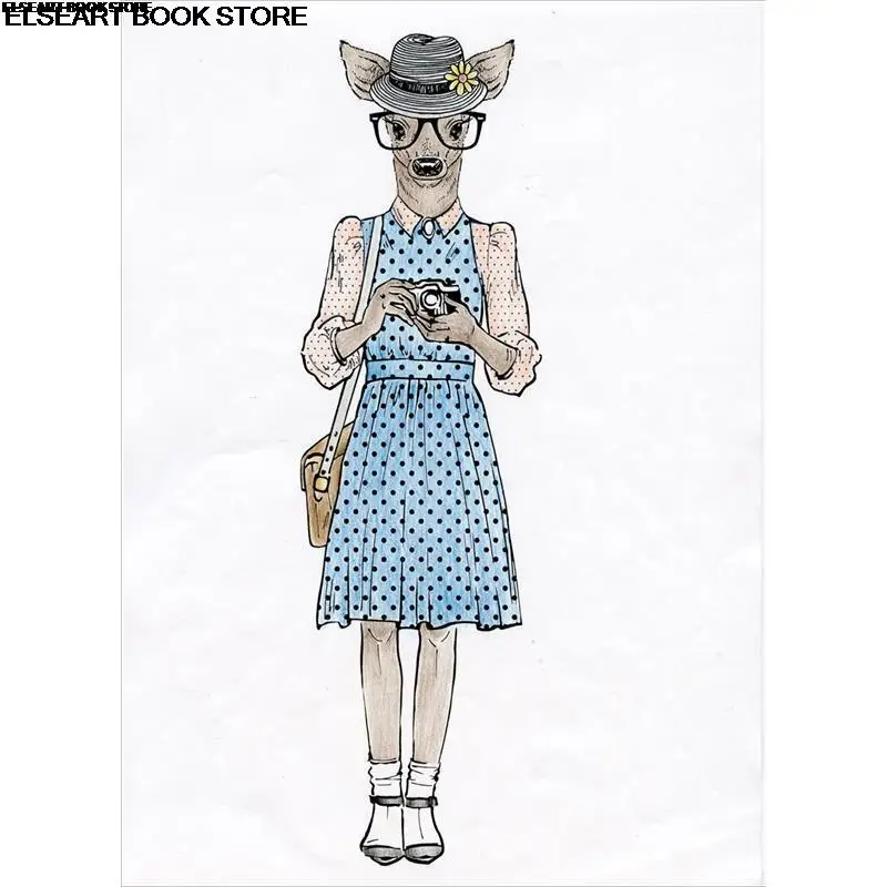 Fashion animal aesthetic classic painting book decompression Coloring Book graffiti picture book 2bk255