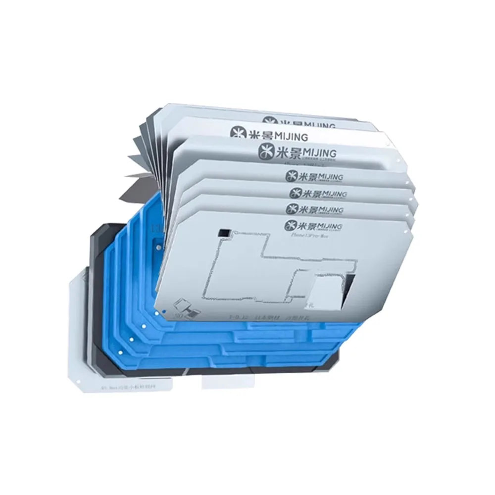 MiJing Z20 Pro BGA Reballing Stencil Platform for iPhone X-17 PRO MAX Magnetic Fixture Motherboard Middle Frame Soldering Kits