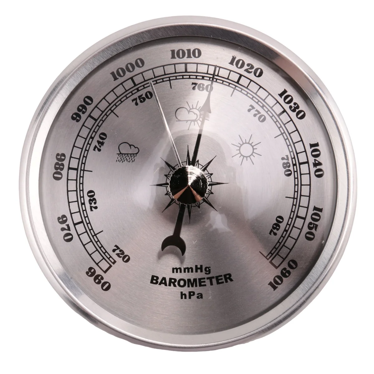 

for Home Pressure Gauge Weather Station Metal Wall Hanging Barometer Atmospheric Multifunction Thermometer Hygrometer Portable