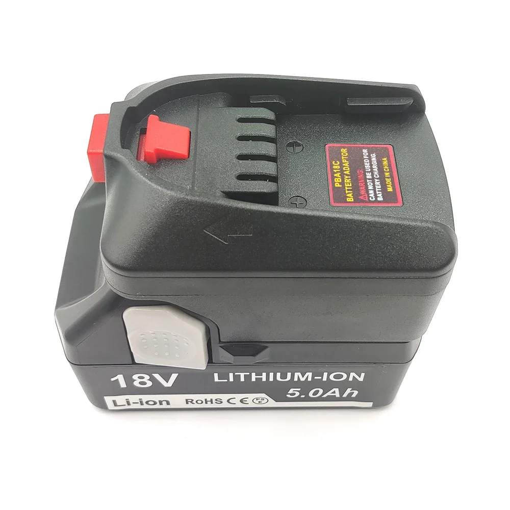 สำหรับแบตเตอรี่ลิเธียม Hitachi&hikoki 18V แปลงเป็นสำหรับ Bosch PBA 18V แบตเตอรี่ลิเธียมเครื่องมือไฟฟ้าสว่านอะแดปเตอร์แปลงแบตเตอรี่