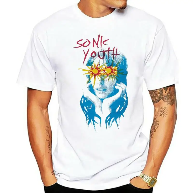 SONIC YOUTH - SUNBURST - Official Licensed T-Shirt - New S M L XL Cotton T-Shirts Fashion Free Shipping