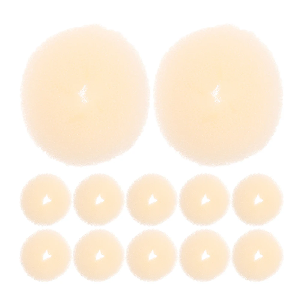 

12 Pcs Hair Dryer Donut Bun Make Maker Braider for Ball Head Nylon Holder Makers Curlers