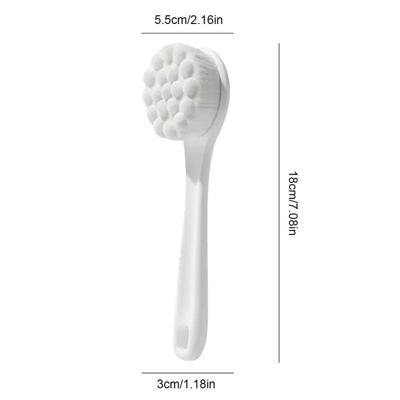 Face Brush Cleanser Manual Face Brush Cleanser With Soft Bristles Easy Carrying Face Scrubber For Facial Massage Deep Cleaning