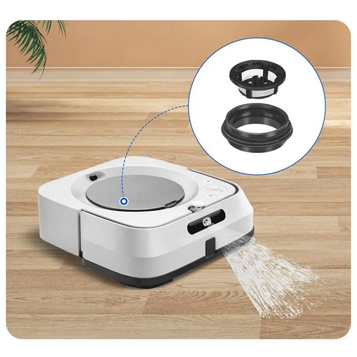 (ABJZ) Elemento filtrante do tanque de água para IRobot Braava Jet M6, peças de reposição para robô aspirador de pó, acessórios para varredora