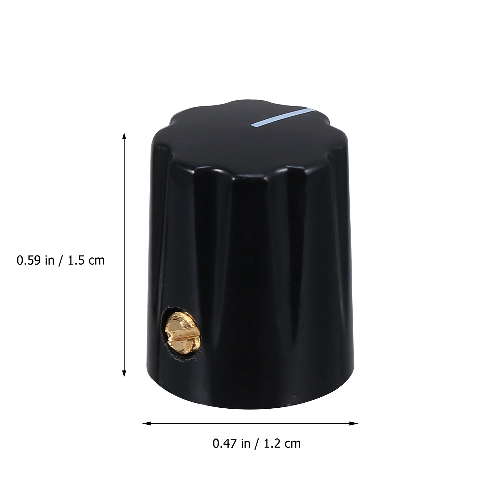 

Electric Guitar Effect Knobs Volume Potentiometer Control Hat for Amplifier Bass Replacement Durable Plastic Guitar Accessories