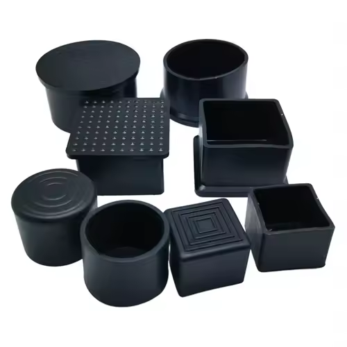 4pcs 6/8/10/12/14/16/19/20-120mm Round Black PVC Soft Rubber Pipe Sleeve Tube Cap Table Chair Foot Non-slip Pad Protective Cover - Image 5