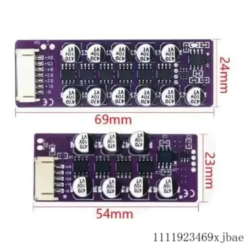 3S 4S 5S 6S 1.5A Battery Management System Capacitive Active Equalization Module for Battery Pack Equalization Board