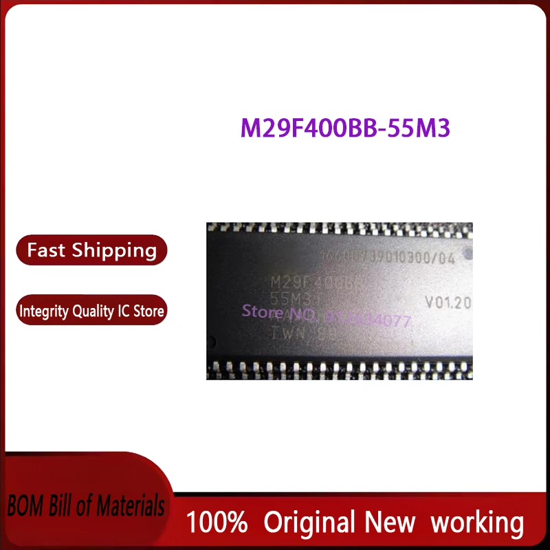 

New and original 10PCS M29F400BB-55M3 M29F400BB SOP44