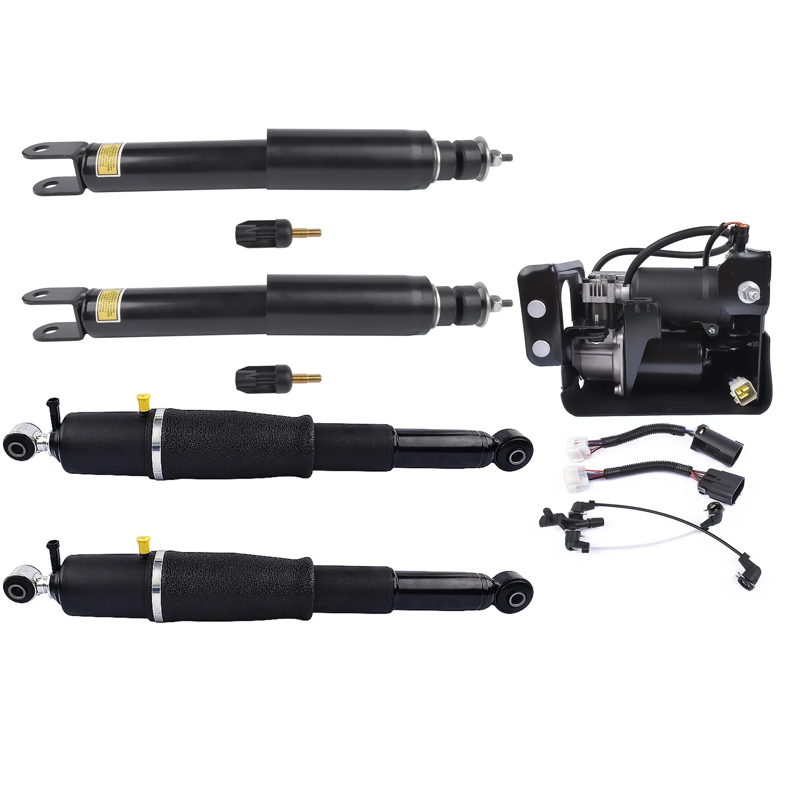 AP02 5Pcs Air Suspension Shock Strut Compressor Assembly For Escalade Avalanche Suburban 1500 Tahoe Yukon 2000-2006 15254590
