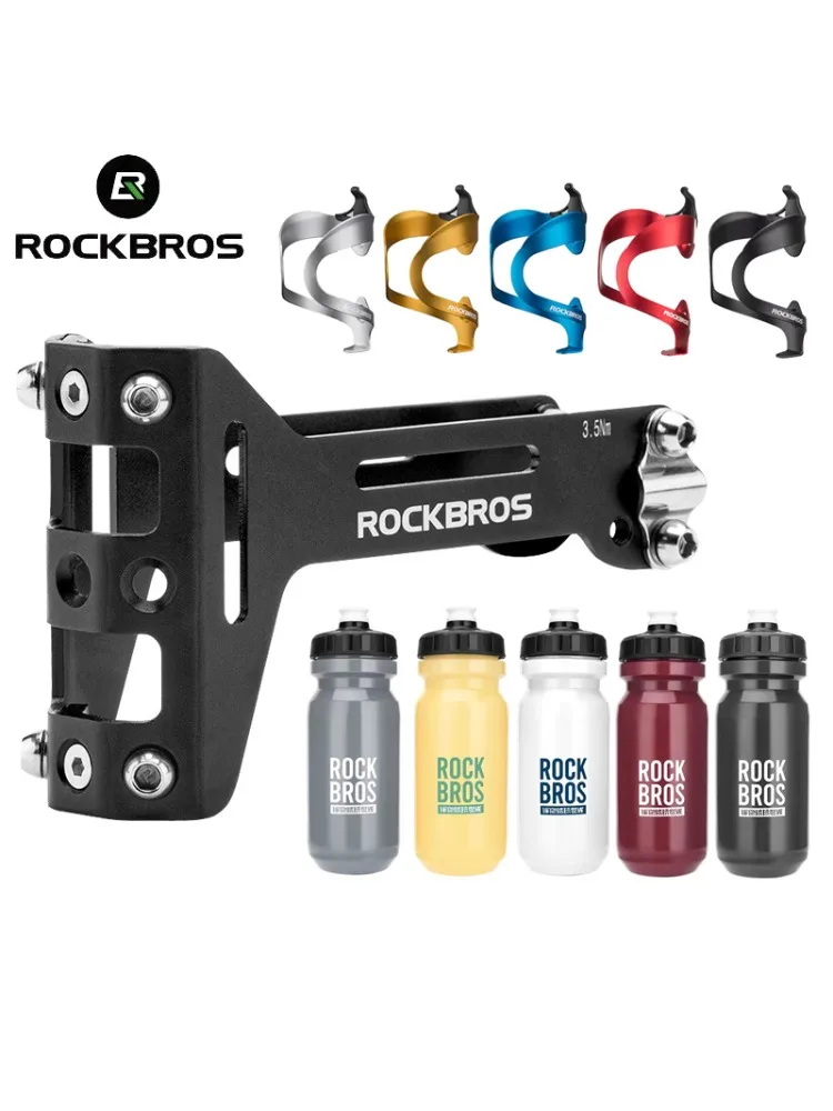 AliExpress ROCKBROS Single/Double Bottle Holder Converter Bicycle Kettle Cycling Saddle Extension Water Bottle Cup Cage Bike Accessories