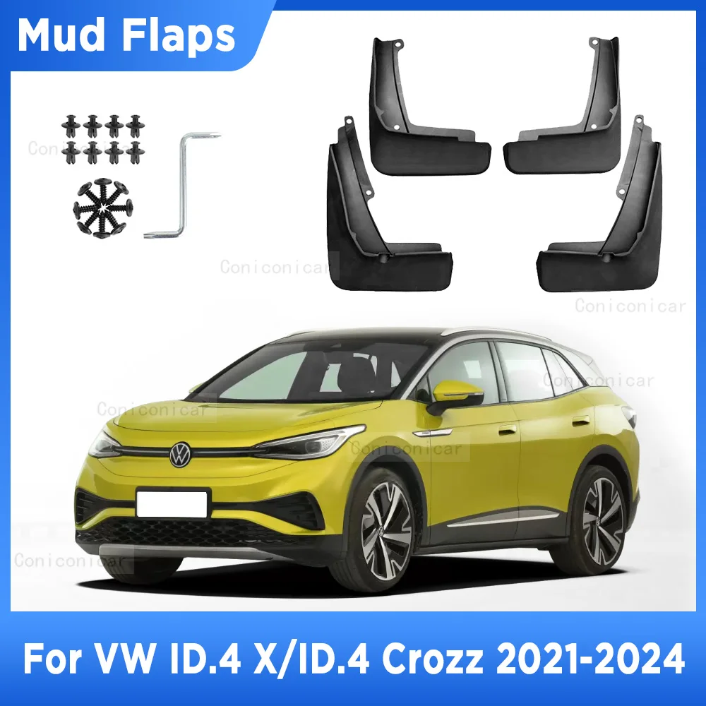 

Брызговики для Volkswagen ID.4 X Crozz 2020-2022, брызговики, передние и задние брызговики, автостайлинг, автомобильные аксессуары