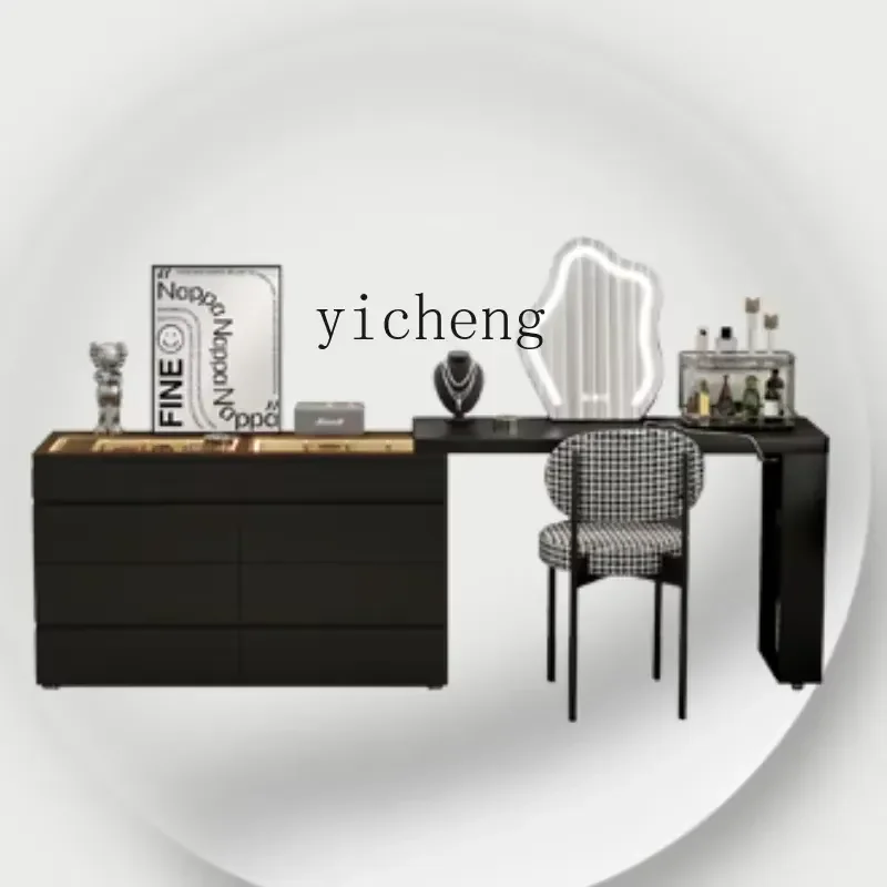 for Dresser Integrated Retractable Ultra Thin Small Apartment Bedroom Bedside Cabinet Six Bucket Storage Cabinet
