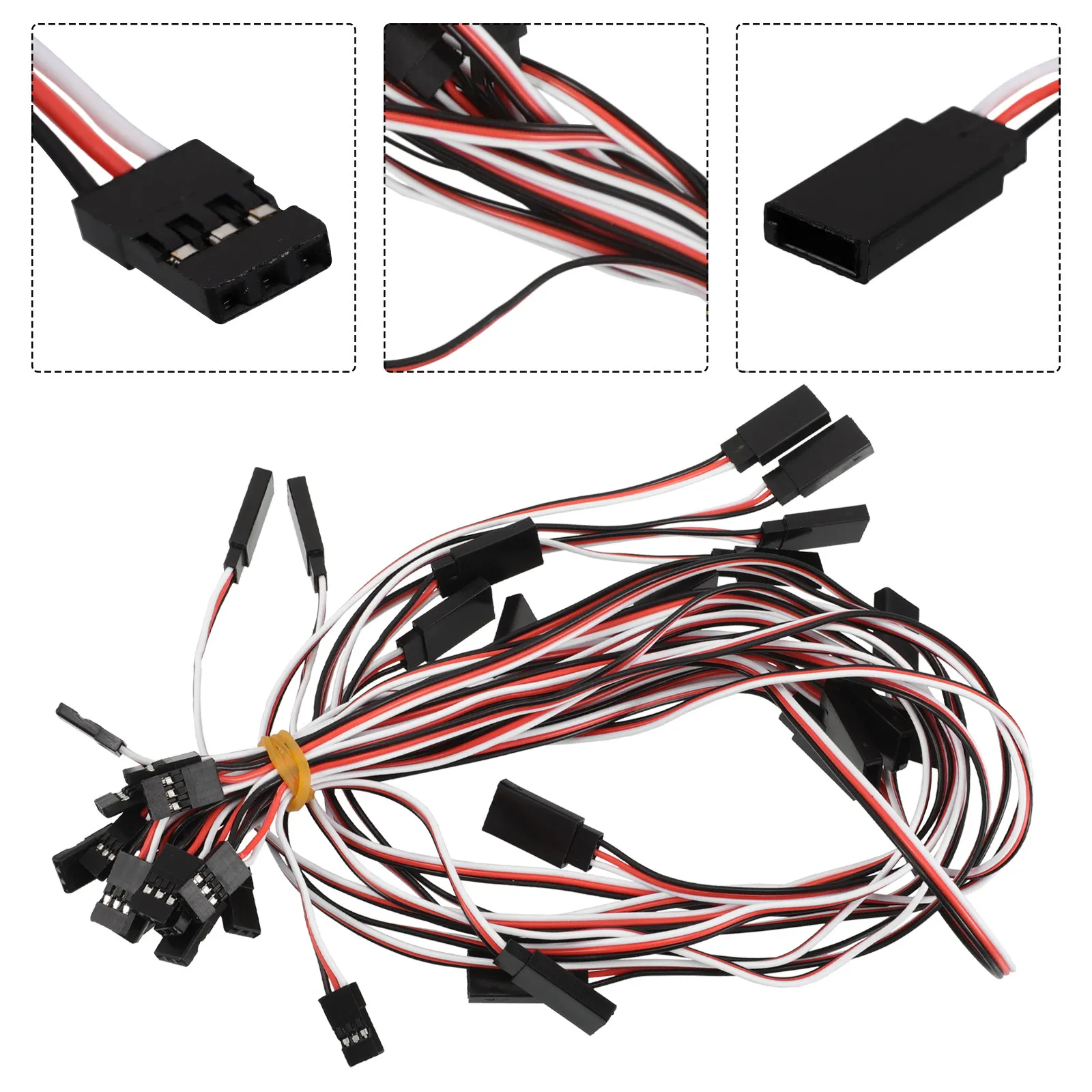 

20Pcs Servo Extension Cord Female to Male Rc Servo Extension Wire Connectors Control Board Remote Control Parts for Rc Cars