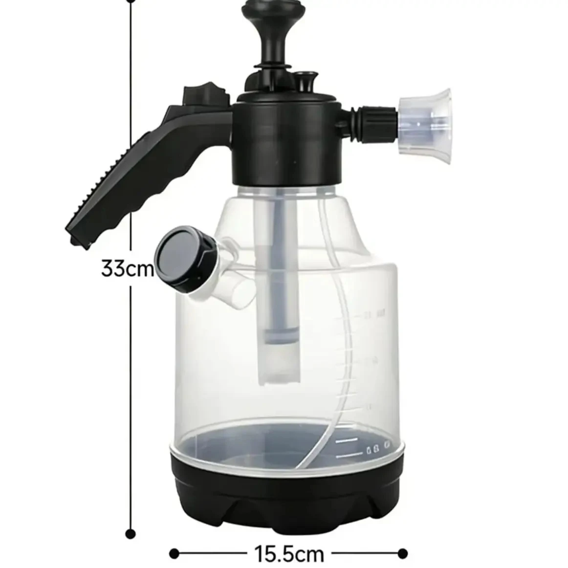 Hand Pump Foam Sprayer with 3 Types of Nozzle Hand Pneumatic Foam Cannon Snow Foam Car Wash Spray Bottle Car Window Cleaning image 5