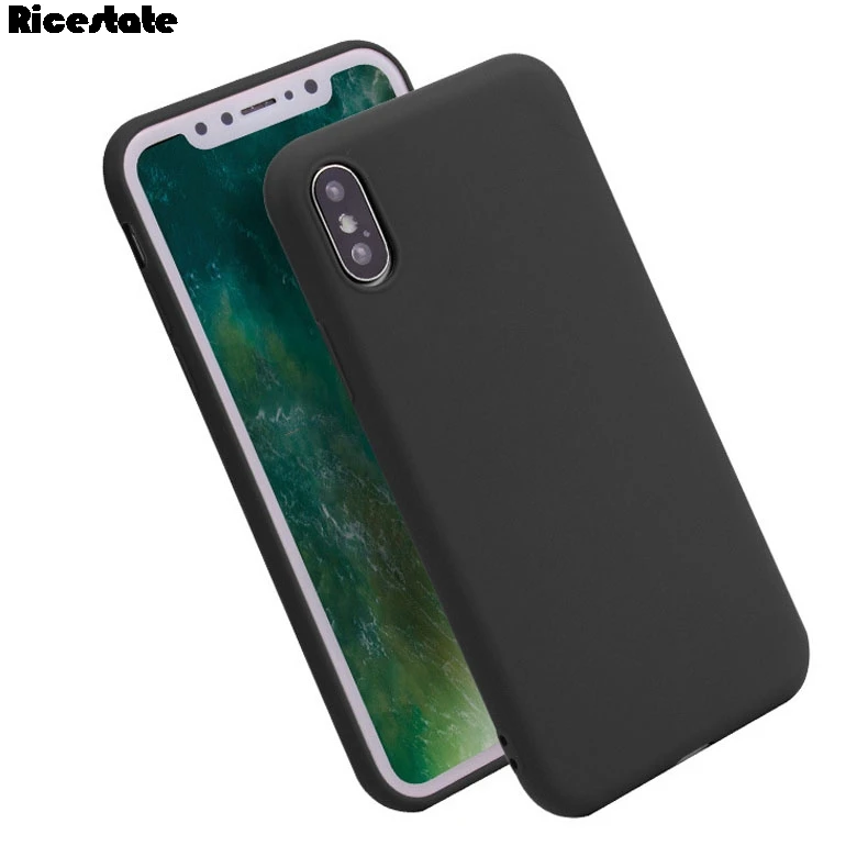 Ricesestate Fall für iPhone x xr xs max matt einfarbig Fall für iPhone 10 zehn x xs max xr Abdeckung schützen Haut Silikon Fall – Detail 13