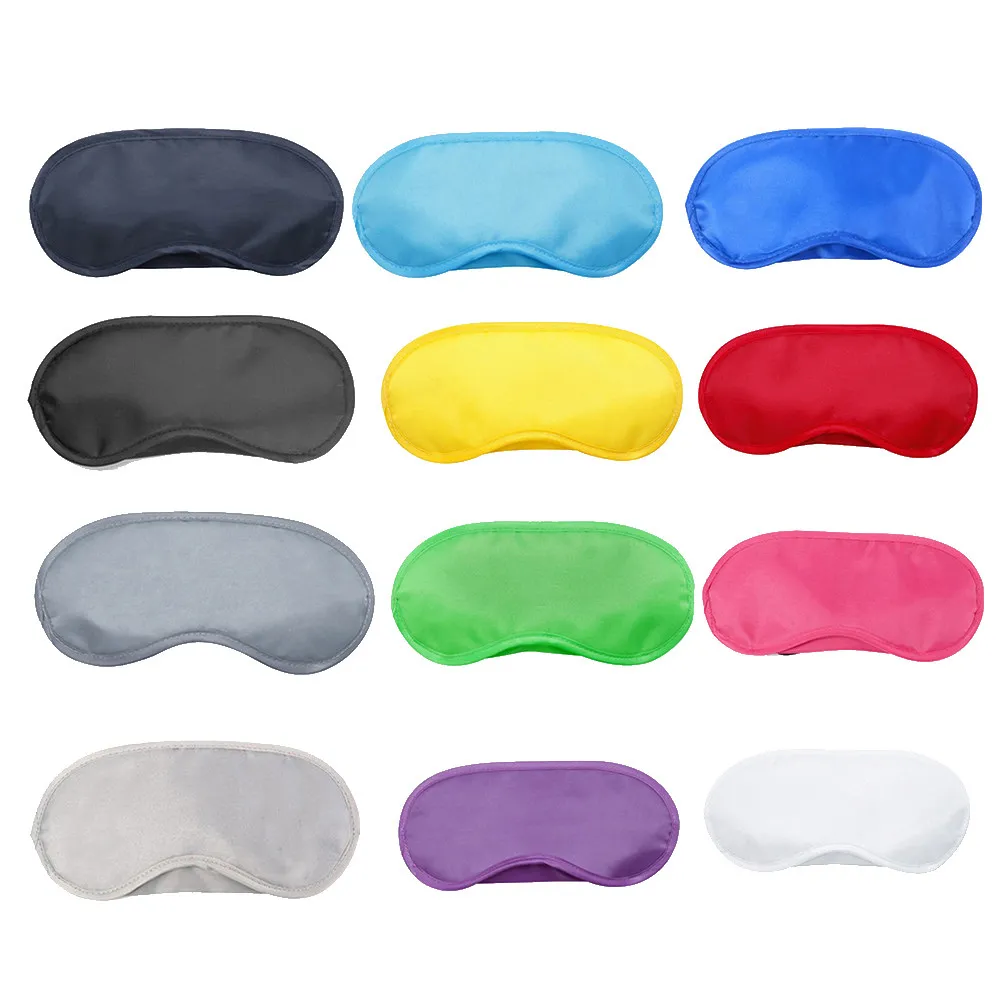 25pcs Light Blocking Sleep Mask – Soft Polyester, Lightweight & Adjustable Elastic Strap for Travel, Home, Hotel