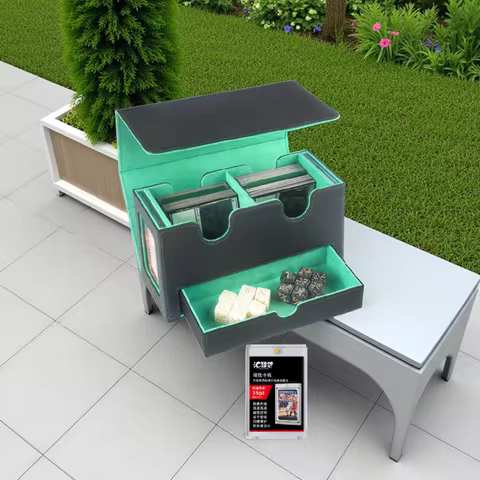 Commander Trading Card Deck Storage Box Game Magic the gathering Triple sleeved TCG Game Case Collection For YUGIOH Big Red Blue